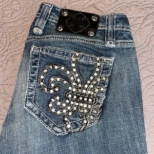 Fleur-de-lis Miss Me Jeans